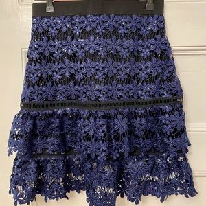 Self Portrait Lace Skirt